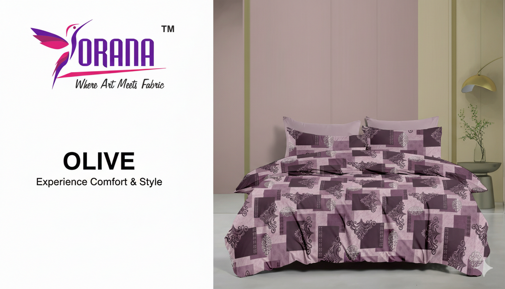 OLIVE DOUBLE BED BEDSHEET